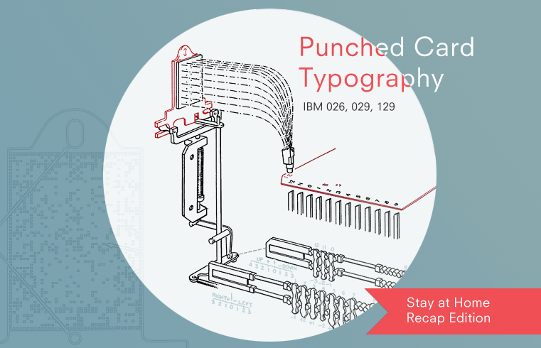 IBM punched card typography explained