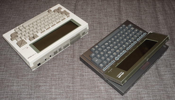 NEC PC-8201A, Olivetti M10 (back)