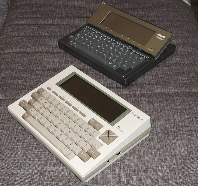NEC PC-8201A, Olivetti M10 (front)