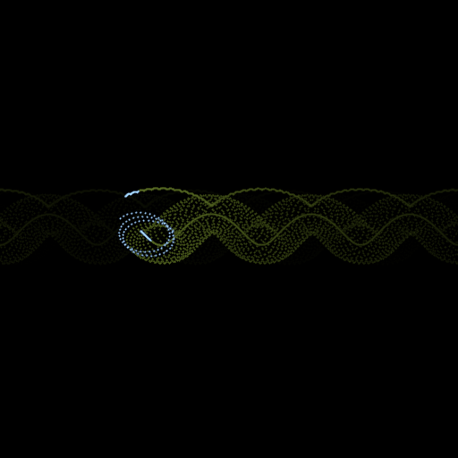 Screenshot: Alternative configuration of the Minskytron / Tri-Pos display (horizontal emphasis)