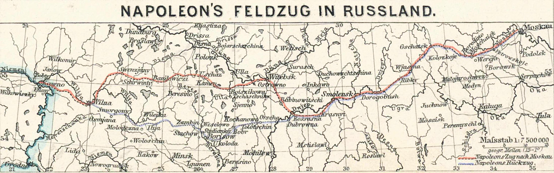 Karl Spruner von Merz, Heinrich Theodor Menke: Napoleon's Feldzug in Russland