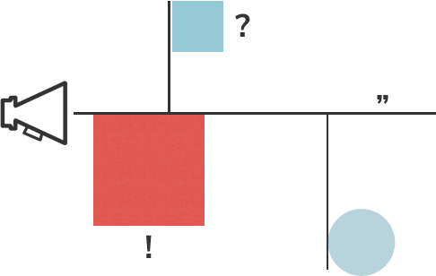 Illustation (abstract): generic announcement