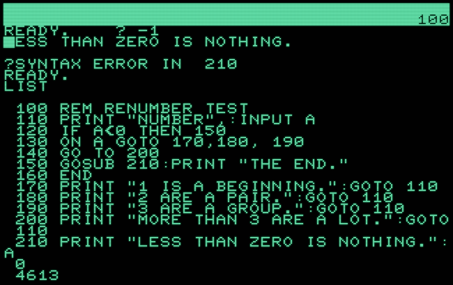 Something here is certainly wrong. (PET 2001 emulation)