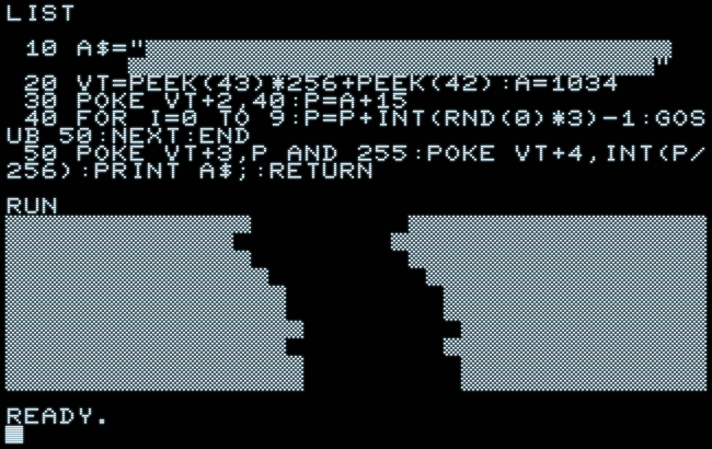 Proof of concept of a string exploit in Commodore BASIC