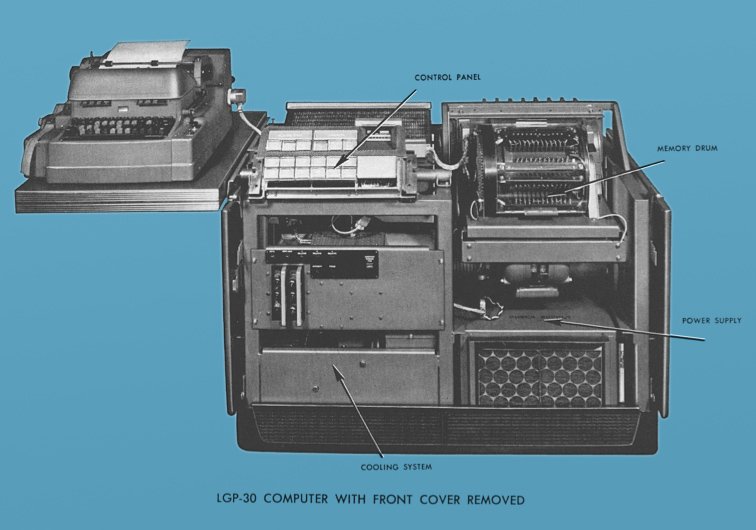 LGP-30 unit, opened