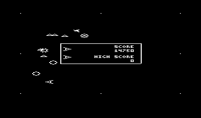 Omega Race, gameplay on the VIC-20.
