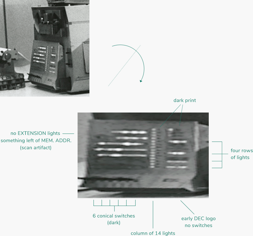 DEC PDP-1 at Amherst, console