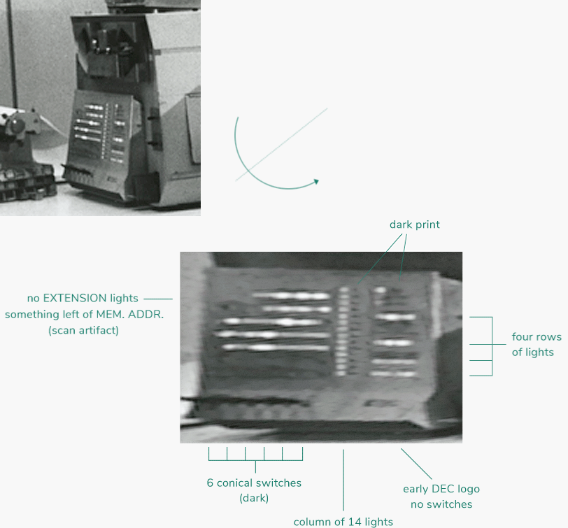 DEC PDP-1 at Amherst, console