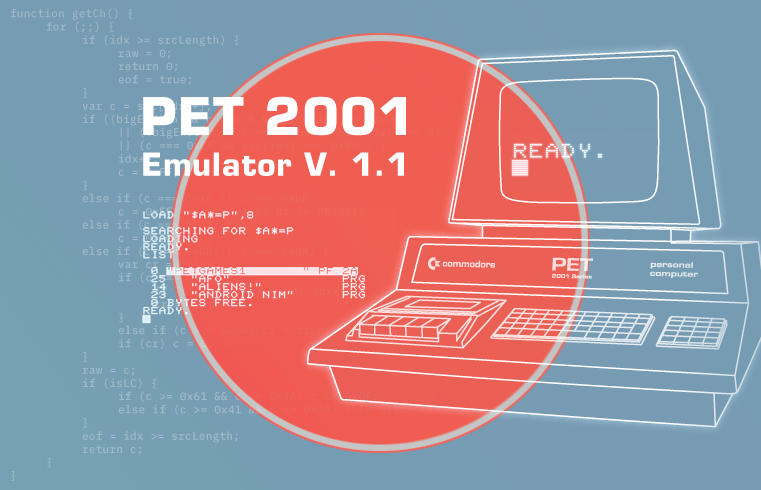Commodore PET 2001 Emulator V.1.1 Announcement