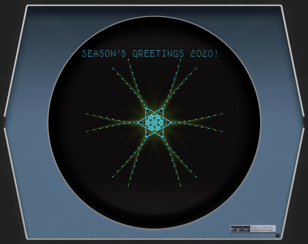 A festive display hack for the PDP-1 (2020)