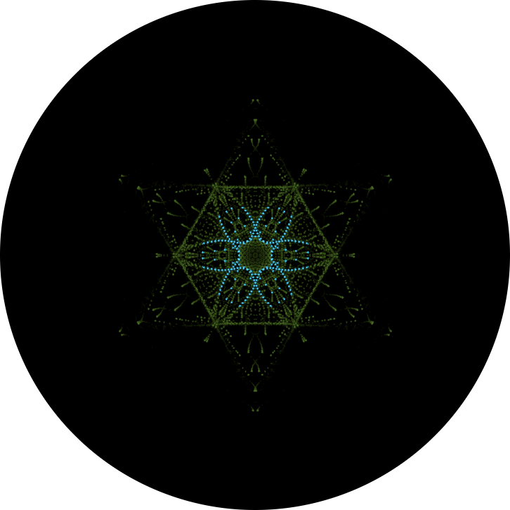 Snowflake for the PDP-1 (screenshot of an emulation)