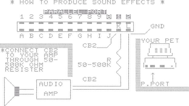 emulated hard copy of a screen of the Space Invaders for the PET