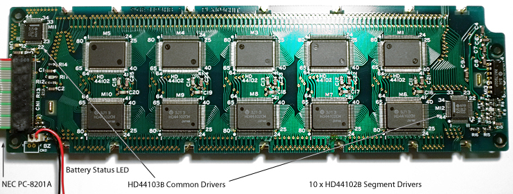 LCD board of the NEC PC-8201A