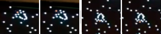 Computer Space: exhaust flames at various rotational angles