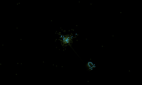 Explosion effect in Ironic Computer Space Simulator