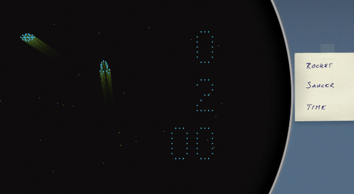 Score display in ICSS, version 0.4 (screenshot of emulation).