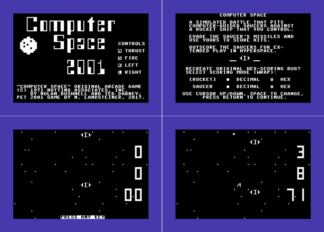 Personal Computer Space Transactor 2001 on the C64