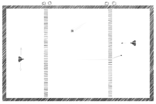 Sketch of an Atari 2600 game (Refraction)