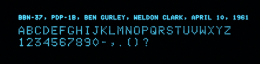 >PDP-1, BBN-37, Ben Gurley, Weldon Clark, 1961