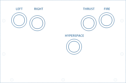 Spacewar controller at the CHM - Layout