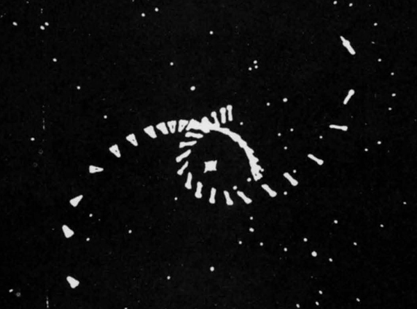Spacewar screen-shot (J.M.Graetz, DECUS Proceedings 1962)
