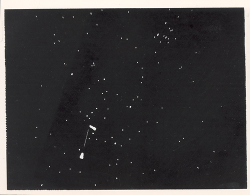 Screenshot of Spacewar! (1963 ca.)