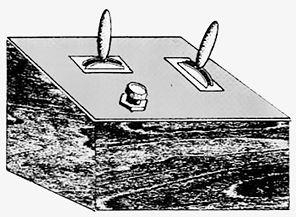 Line drawing of control box Line drawing of control box